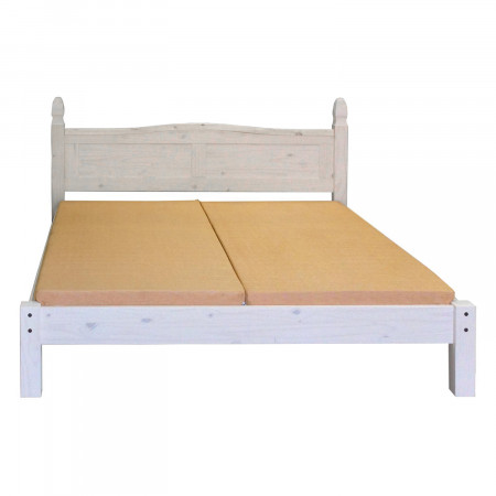 IDEA Двуспальная кровать CORONA белый воск 180x200