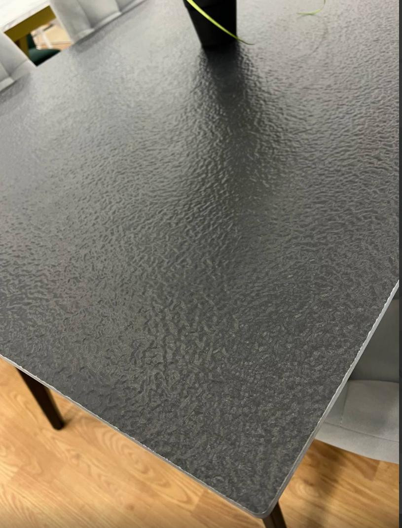 Стол раскладной TOP- Люкс черный мат/черные ноги 140/200