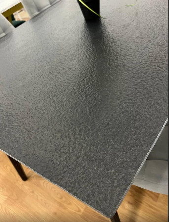 Стол раскладной TOP- Люкс черный мат/черные ноги 140/200