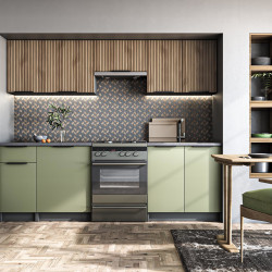Кухня прямая HALMAR KSENIA 240 (орех/фисташка)