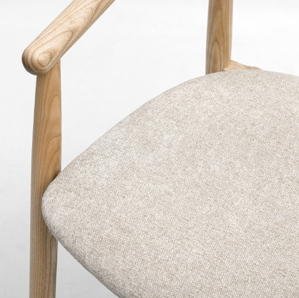 Стул полубарный LVK- Mamont sem-soft натуральный ясень