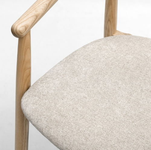 Стул полубарный LVK- Mamont sem-soft натуральный ясень