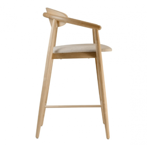 Стул полубарный LVK- Mamont sem-soft натуральный ясень