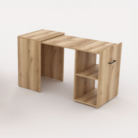 Раздвижной письменный стол Helvetia SMART 24N3LV03 (натуральный дуб)