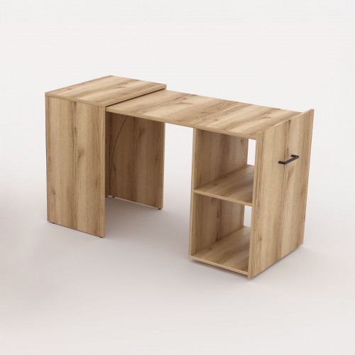 Раздвижной письменный стол Helvetia SMART 24N3LV03 (натуральный дуб)