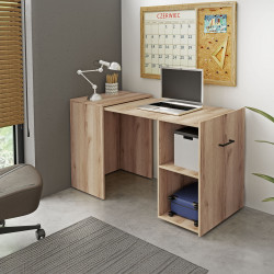 Раздвижной письменный стол Helvetia SMART 24N3LV03 (натуральный дуб)