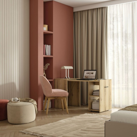 Раздвижной письменный стол Helvetia SMART 24N3LV03 (натуральный дуб)