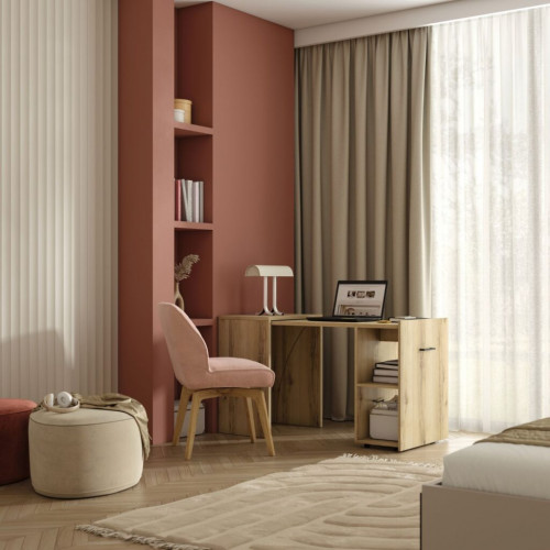 Раздвижной письменный стол Helvetia SMART 24N3LV03 (натуральный дуб)