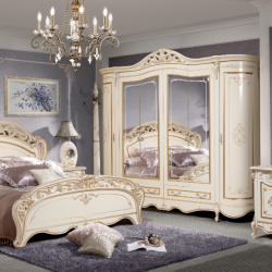 Спальня классика SLN- Аллегро 1Д1 (6-ти дв. шкаф, цвет белый)