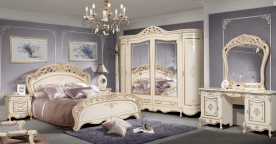 Спальня классика SLN- Аллегро 1Д1 (6-ти дв. шкаф, цвет белый)