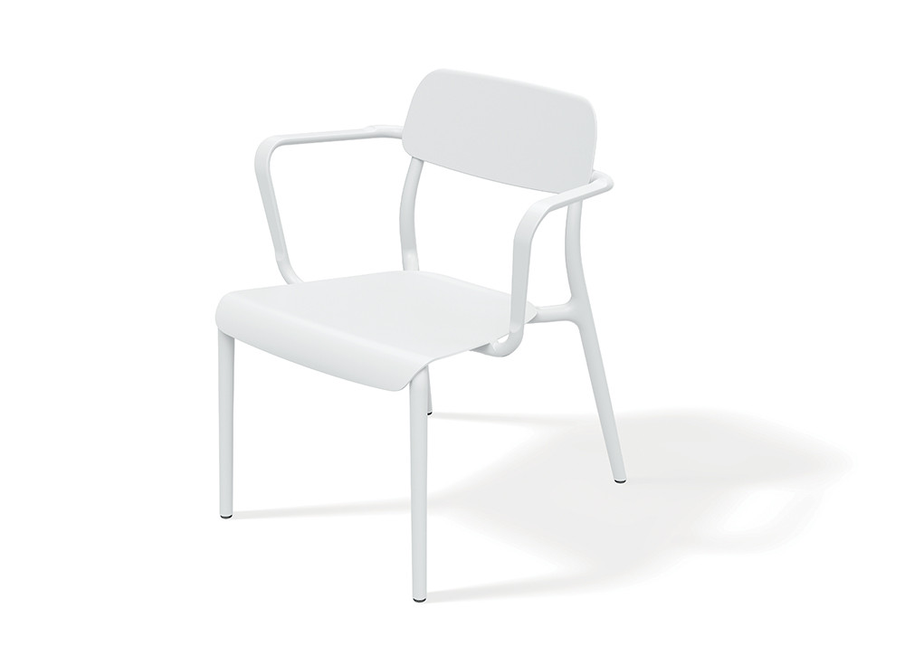 Лаунж-кресло уличное VLL- FERNE Remo (коричневый, белый, кирпичный)