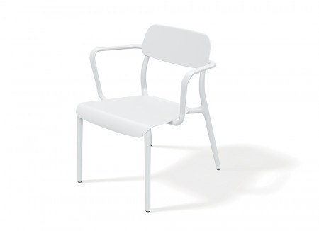 Лаунж-кресло уличное VLL- FERNE Remo (коричневый, белый, кирпичный)