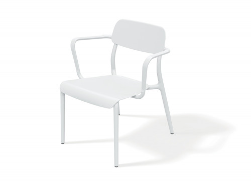 Лаунж-кресло уличное VLL- FERNE Remo (коричневый, белый, кирпичный)