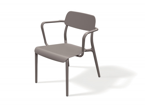 Лаунж-кресло уличное VLL- FERNE Remo (коричневый, белый, кирпичный)