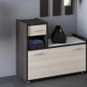 Тумба для обуви (левая) EVR- Тандем венге + дуб молочный