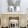 Туалетный стол с зеркалом SMS- Рафаэлла шампань, золотая патина 