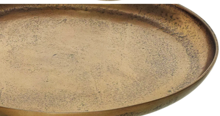 Стол журнальный CRV- Trio, Brass antique finish, золотистый