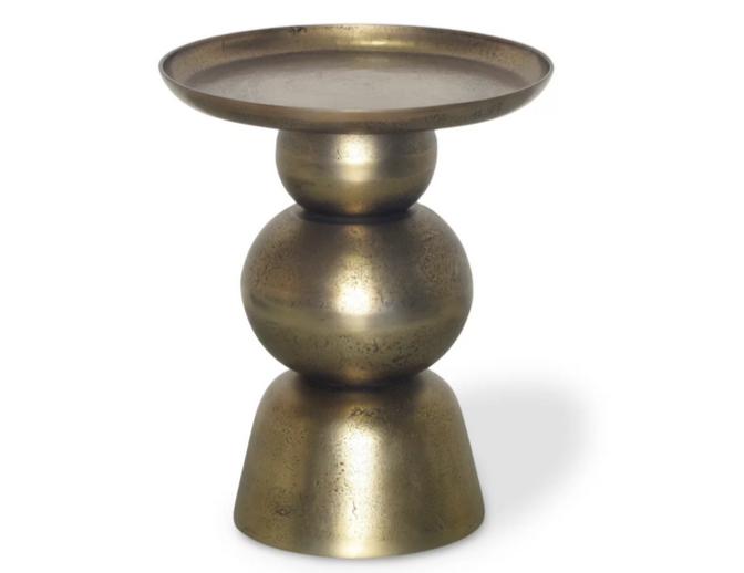 Стол журнальный CRV- Trio, Brass antique finish, золотистый