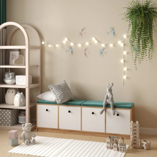 Комод 47х160х35 см KOD- КМ-ящ-детский (белый фасад)