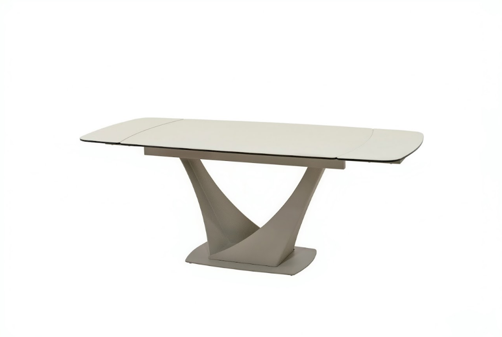 Стол раскладной VTR- TML-1410 (Римини) бьянко аворио + бежевый 