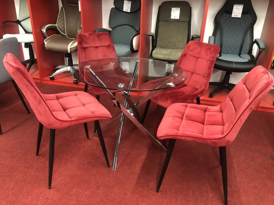 SIGNAL PL- Стол стеклянный круглый Agis