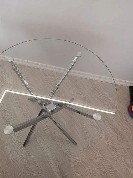 SIGNAL PL- Стол стеклянный круглый Agis