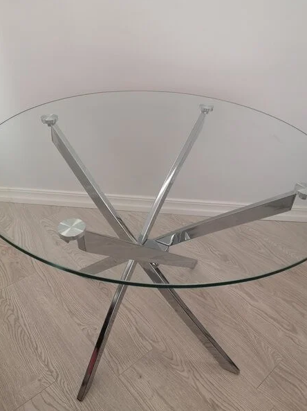 SIGNAL PL- Стол стеклянный круглый Agis