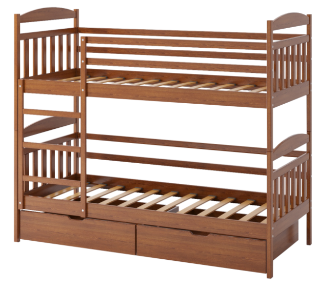 Кровать двухъярусная деревянная CML- Алтея 
