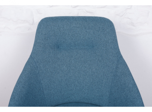 Стул поворотный NL- TOLEDO (ткань рогожка) синий