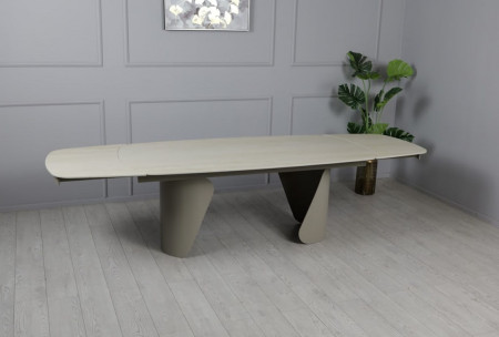 Стол раскладной TOP- Опера травертин/ ноги тауп 2 м