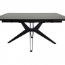 Стол раскладной INI- VINCENT CERAMIC 140(200)*90 графит мат/ черный каркас   