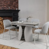 Стол керамический раскладной VTR- TML-1322 (Лунаріо) (клауди грэй/айвори)