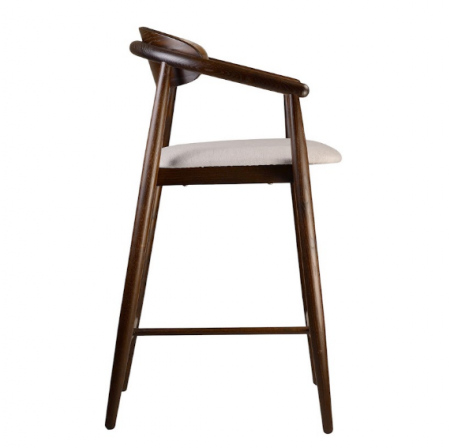 Стул полубарный LVK- Mamont semi-soft темный орех