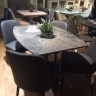 Стол обеденный модерн EXI- Милан-1 (керамика, коричневый)