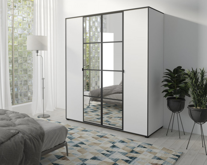 Шкаф-купе Signal OSLOI 180 180х206х65 белый / черный