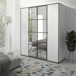 Шкаф-купе Signal OSLOI 180 180х206х65 белый / черный