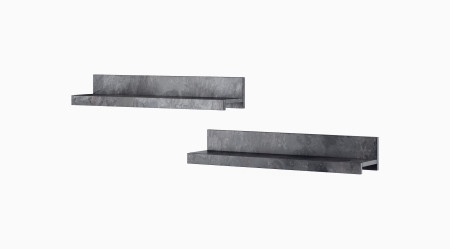 Полка навесная 2 шт Helvetia INDIA 24B0DE01 (шиффер)