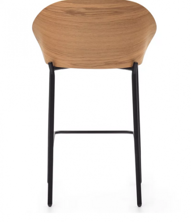 Полубарный стул CRV- Moon salt черные ножки