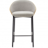 Полубарный стул CRV- Moon salt черные ножки