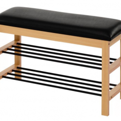 Полка для обуви PL- Halmar ST-11 натуральный/черный