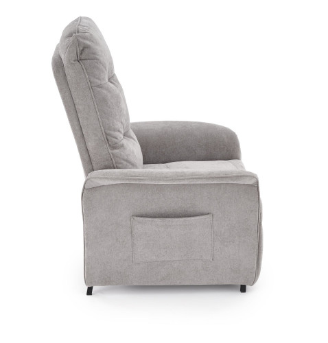 Кресло HALMAR NAXOS с функцией электрического раскладывания,пепельный