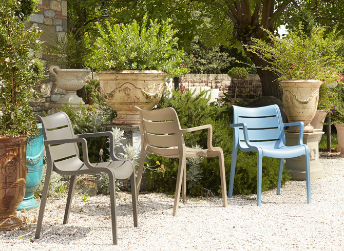 Стул с подлокотниками VLL- SCAB SUNSET (белый, тортора)