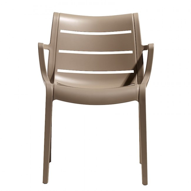 Стул с подлокотниками VLL- SCAB SUNSET (белый, тортора)