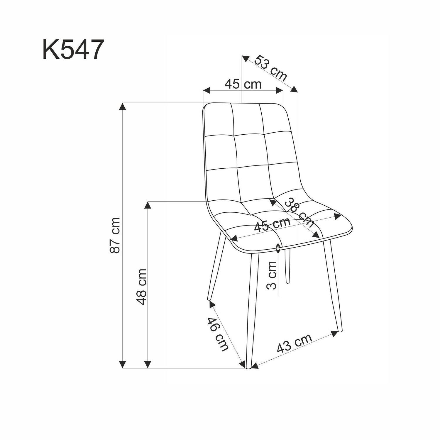 Стул обеденный Halmar K-547 (бежевый, черный, пепельный)