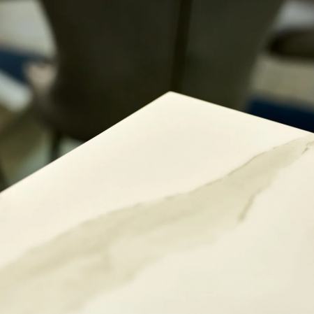 Стол - консоль PL- SIGNAL Escada C II белый эффект мрамора / золото 120X40 