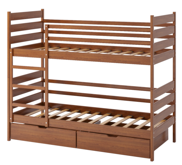Кровать двухъярусная деревянная CML- Ларикс