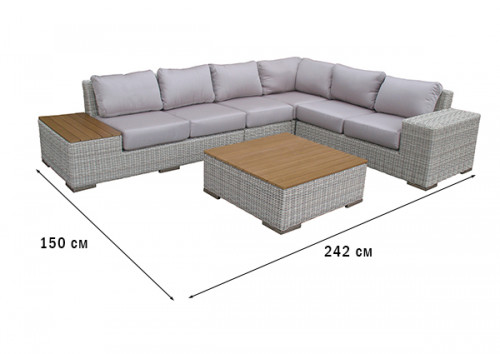 Комплект мягкой мебели CRU- Эль искусственный ротанг (el0001)
