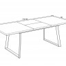 Стол раздвижной Avn- LAVINYA 170-230x90 Retro Silver