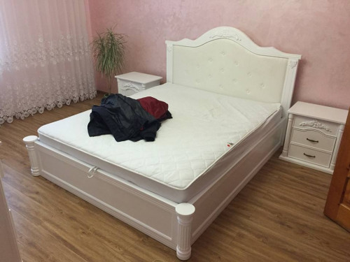 Кровать двуспальная деревянная KMP- Классик
