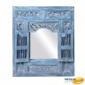ETN- Зеркало со ставнями 80х95 (голубое) 